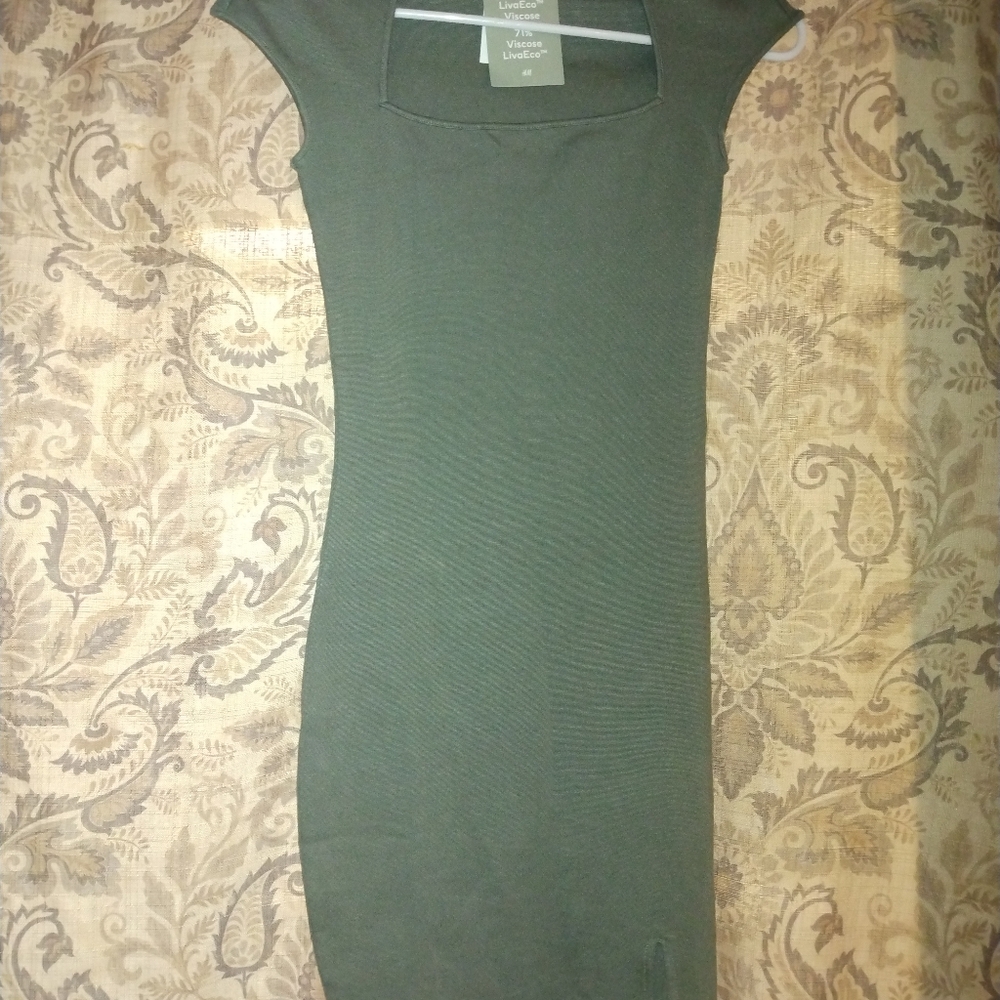 Sage green bodycon new with tags